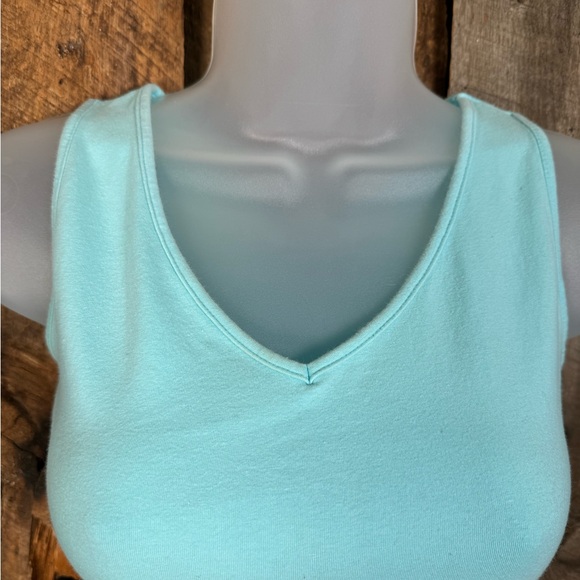Las Olas Turquoise Sleeveless Top - size small - Picture 2 of 8